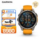 佳明（GARMIN）Fenix8旗舰橙-47mm飞耐时8户外运动手表ECG心电心率跑步潜水滑雪