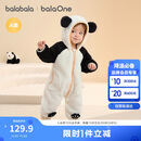 巴拉巴拉婴儿连体衣秋冬装宝宝外出抱衣爬服2025保暖绒感萌趣209425120201