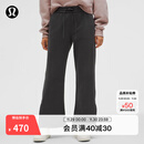 lululemon丨Fleece 女士拉绒裤脚侧开口高腰长裤 LW5GV5S 石墨灰 M
