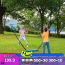 迪卡侬羽毛球网架便携式标准户外折叠快开网排球网-4904004