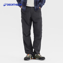 迪卡侬（DECATHLON）速干裤男女户外长裤徒步裤子快干登山透气弹力 TREK100 黑灰色-男款 【亚洲版型 裆部加深】 44