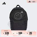 adidas男女大童SMILEY笑脸联名舒适运动双肩背包书包阿迪达斯官方 黑色 NS(均码)