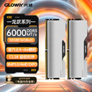 光威（Gloway）32GB(16GBx2) DDR5 6000 台式机内存条 龙武 马甲条 海力士A-die CL28 深空银【部分兼容】