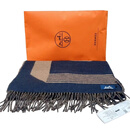 【二手99新】未使用 爱马仕 双面羊绒女士围巾    女士方巾丝巾 99新/未使用爱马仕羊绒围巾  100%山羊绒