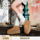 UGG冬季女士经典迷你纯色厚底纯色保暖休闲短筒雪地靴1135092 CHE | 栗色 38