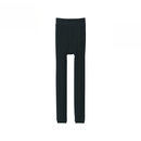 无印良品（MUJI） 女式 里抓绒厚款收腿裤 打底裤女款紧身裤保暖 25年秋季女装 黑色 XL (身高165-170 臀围100-105)