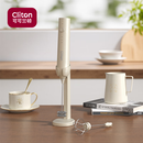 CLITON电动打奶泡器咖啡奶泡机 充电式牛奶打泡器带支架手持迷你搅拌器