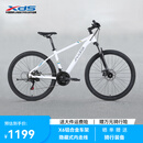 喜德盛山地自行车黑客350变速车 21速 （京仓发货） 白灰色 17寸 26款