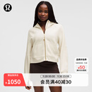 lululemon丨Scuba 女士超宽松款拉链连帽衫 LW3HTLS 浅象牙白/金 XS /S