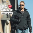 龙牙（Dragon Tooth）四代龙牙B6级重型泰坦防寒棉服户外加厚保暖连帽防风夹克通勤男 极夜黑 M 175/96A 141-160斤