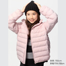 优衣库童装男女童PUFFTECH空气棉服可机洗连帽外套排骨棉服478123 10 水粉色 160