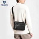 Navigare意大利小帆船男士斜挎包头层牛皮单肩包男挎包通勤男包情人节礼物