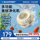 蓝宝BLAUPUNKT果蔬清洗机食材净化机无线便携式水果蔬菜家用食材净化机小型全自动清洗蔬菜去农残 白色