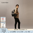 Calvin KleinJeans男士休闲通勤校园风满版ck压印字母拉链大容量双肩包礼物