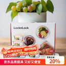 乐扣乐扣（LOCK&LOCK）耐热玻璃保鲜盒微波炉饭盒上班族便当盒学生水果饭菜餐盒6件套