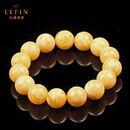 拉韫翡音收藏级7A白花蜜蜡手串男女款天然原矿俄料佛珠手链带证书送礼高档 11MM女款（附证书） （小珠子虎皮不明显）