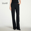 Laurèl【绵羊毛】秋冬新款四面弹羊毛微喇西裤女LWL353K03500 经典黑 S