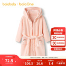 巴拉巴拉balaOne儿童浴巾男女童宝宝卡通连帽浴袍牛奶绒居家208925191201