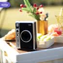 富士（FUJIFILM）/富士一次成像拍立得mini Evo相机数模迷你礼盒装覆古 miniEvo黑色单机   套餐八(官方标配+20张相纸+专用补光灯)