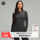 lululemon丨Hold Tight 女士紧身剪裁长袖 T 恤 透气 LW3HG0S 杂色黑 XS /4