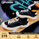 FILA FUSION斐乐男鞋POP帆布鞋潮牌男子潮流板鞋街拍运动休闲鞋男 黑-BK 41