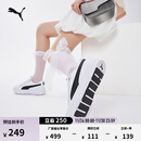 彪马（PUMA）【小白鞋】增高厚底网球风板鞋女休闲鞋 SKYE 374764 白-黑色-02 37