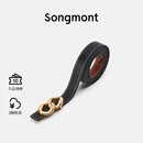 Songmont山下有松女士腰带双面自由搭配裤带头层牛皮装饰皮带 环环相扣S码 预售35天