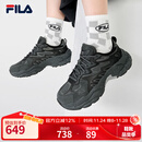 FILA 斐乐官方女鞋运动鞋摩登老爹鞋秋款户外风蕨草鞋时尚百搭休闲鞋 阴影灰/黑-DB 37.5