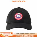 加拿大鹅（Canada Goose）北极圆盘贴标棉质棒球帽男款礼物 黑色 F