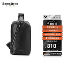 新秀丽（Samsonite）胸包男士时尚斜挎包休闲简约软牛皮腰包生日礼物 TK9