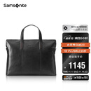 新秀丽（Samsonite）男士手提包13英寸电脑包休闲通勤文件袋牛皮革公文包TK9*09001