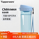 特百惠（Tupperware）茶韵500ML塑料杯男女士学生夏季运动水杯子户外便携大容量 冰水蓝