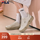 斐乐（FILA）官方女鞋COOKIES复古帆布鞋2025夏新款曲奇鞋运动休闲鞋 豆腐白-TF 37.5