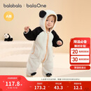 巴拉巴拉婴儿连体衣秋冬装宝宝外出抱衣爬服2025保暖绒感萌趣209425120201