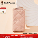 暇步士（Hush Puppies）女士钥匙包时尚简约收纳包菱格零钱包便携卡包送女友生日礼物