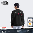 北面（The North Face）卫衣情侣款Uncle Belly合作系列针织卫衣舒适透气25秋季新品|8HNF JK3/宇宙黑 L /175