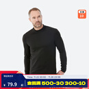 迪卡侬（DECATHLON）滑雪快干透气排汗加厚保暖滑雪打底OVW1 【男士升级款加绒加厚】黑色上装 XL