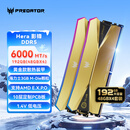 宏碁掠夺者（PREDATOR）192G(48G×4)套装 DDR5 6000频率 台式机内存条 Hera影锋系列 RGB灯条(C28)  OC LAB版 AI电脑配件