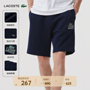 LACOSTE法国鳄鱼男女同款潮流时尚休闲纯棉抽绳运动短裤|GH1220 166/藏青色 S (165)