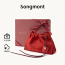 Songmont山下有松蛇年生肖礼盒百纳系列设计师新款 手拿包+烦尽牌 椿花红 现货