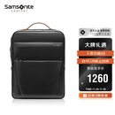 新秀丽（Samsonite）男士双肩包14英寸大容量商务背包牛皮电脑包旅行包生日礼物 TM0