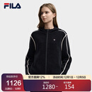 FILA 斐乐官方女士编织外套2025冬时尚简约休闲舒适连帽上衣