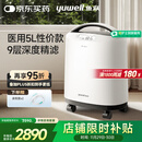 鱼跃医用分子筛制氧机5升L吸氧机家用老人医用级孕妇呼吸雾化8F-5CW