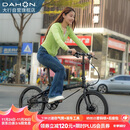 大行（DAHON）自行车20英寸20速超轻铝合金碟刹成人单车KBA005 黑色BA款油碟