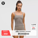lululemon丨Ebb to Street 女士前后 U 领短款运动背心 B/C LW1ERWS 暖褐灰/暖褐灰 S /6