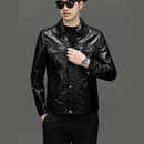 UOSO品牌男装头层牛皮皮衣男真皮外套秋冬季翻领工装休闲夹克 到手价3899 M 170