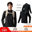 安踏羊毛T丨美利奴羊毛长袖t恤男冬季新款半开襟户外透气徒步保暖上衣