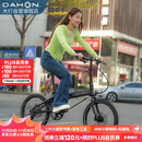 大行（DAHON）自行车20英寸20速超轻铝合金碟刹成人单车KBA005 黑色BA款油碟