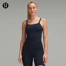 lululemon丨Ebb to Street 女士前后 U 领短款运动背心 B/C LW1ERWS 海军蓝/海军蓝 S /6