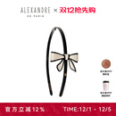 亚历山大（ALEXANDRE DE PARIS）【明星同款】戴安娜系列发箍蝴蝶结发饰送女朋友礼物 X米色